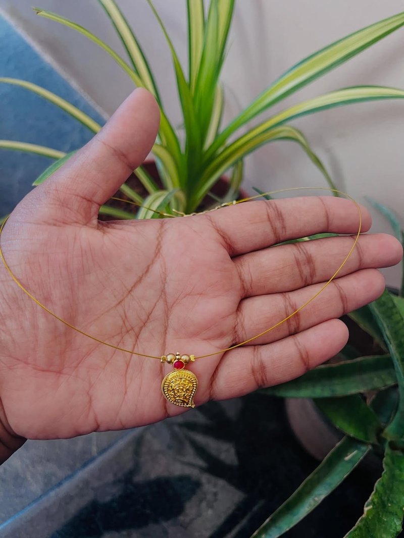Lakshmi Pendant + Matching Earrings Set